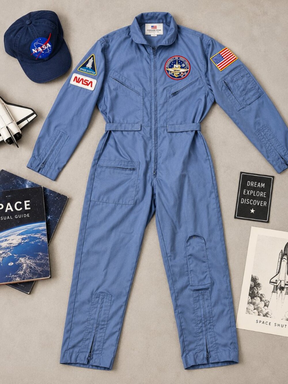 Vintage NASA Space Shuttle Discovery 15 Astronaut Flight Suit Coveralls Large